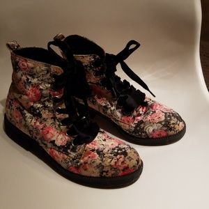 Cute floral boots